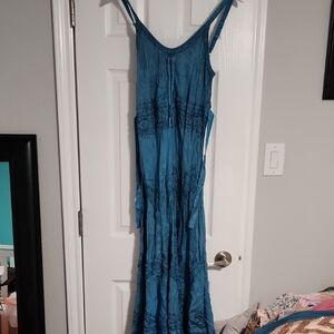 Akiko Elegant Blue Maxi Dress